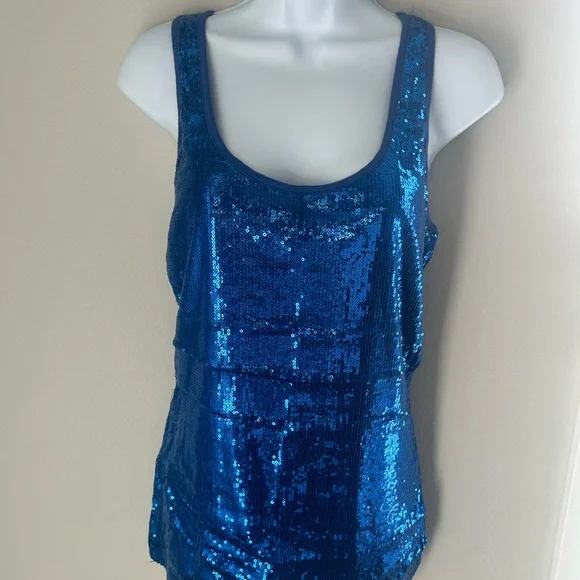 Blue Racerback Tank Top - Picture 3 of 3